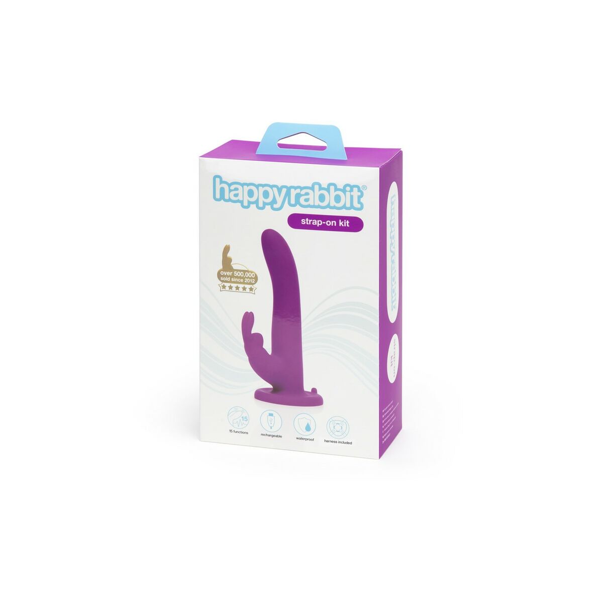 Strap-On Dildo Happy Rabbit Strap-On Harness Set Purple 12,7 cm